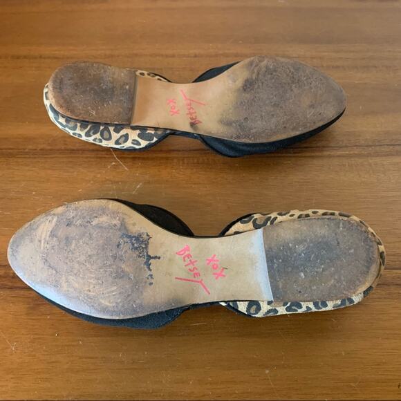 Betsey Johnson Cocoh Leopard D’Orsey Ballet Flat Size 8 - Picture 7 of 8